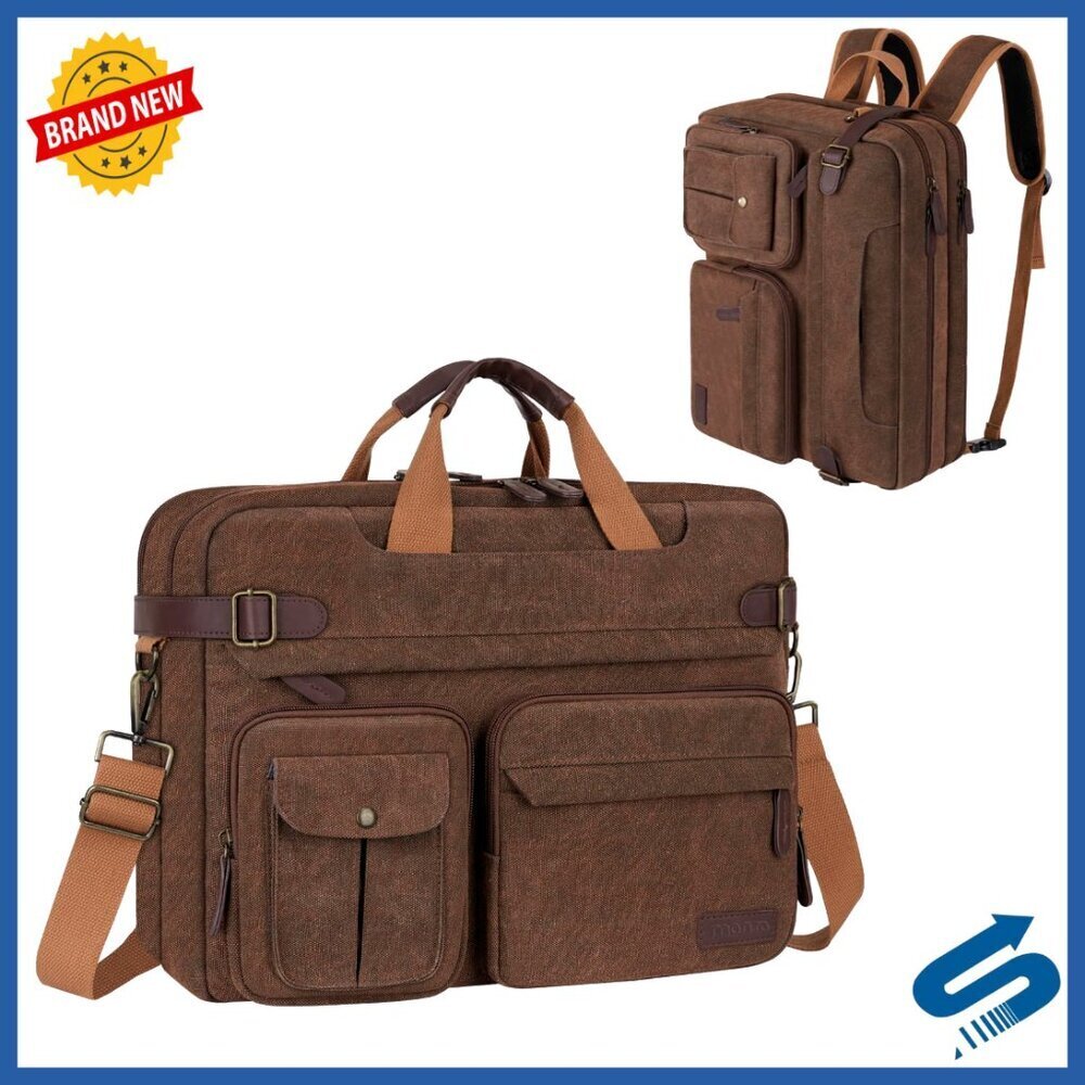 Convertible Laptop Messenger Bag Professional Travel Work Business Backpack